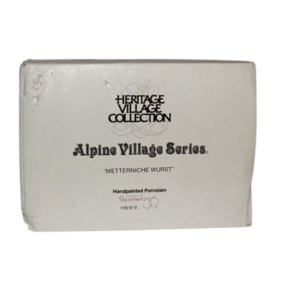 Dept 56 Alpine Village Metterniche Wurst 56190 Sausage Butcher Shop retired 1997 - Picture 9 of 9